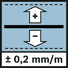 Precisión de nivelación 0.2 mm